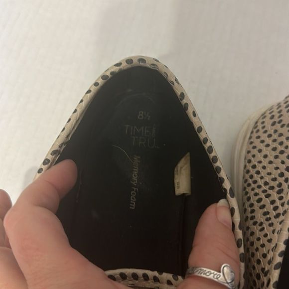 Time and TRu polka dot shoes - Picture 2 of 4